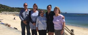 Lyn Romeo with Aisling and her colleagues