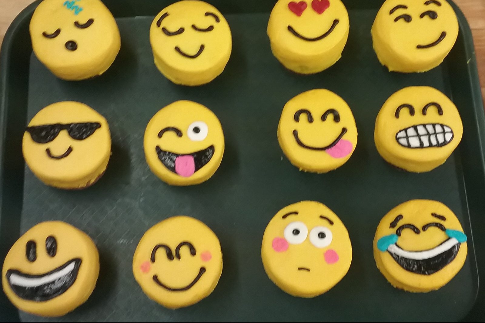 Emojis showing range of emotions: happy, sad, angry etc.