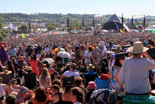 Glastonbury Festival crowd