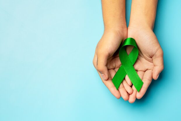 World Mental Health Day ribbon